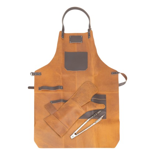 Set Asador de Cuero de Búfalo