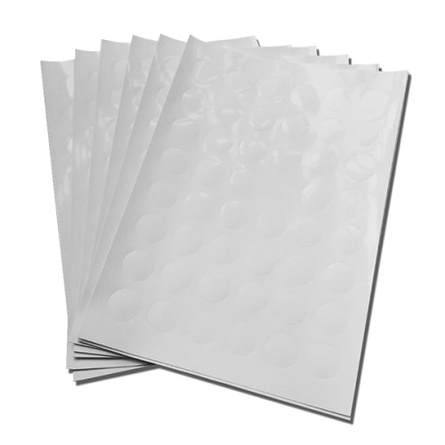 Papel Troquelado para Domos 25 y 50 mm.