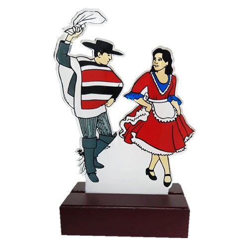 Trofeo Cueca Acrílico Color