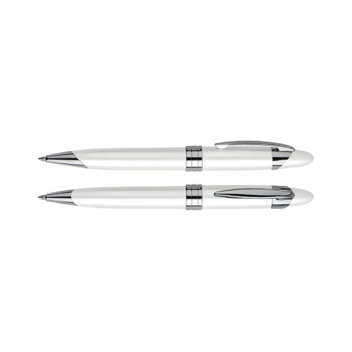 Bolígrafo Metálico White Pearl