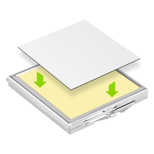 Espejo Metálico Cuadrado Sublimación