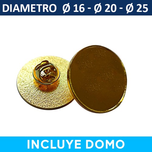 Piocha Broche (pin) 16mm, 20mm, 25mm