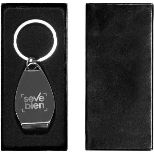 LLAVERO METÁLICO CON ABREBOTELLAS