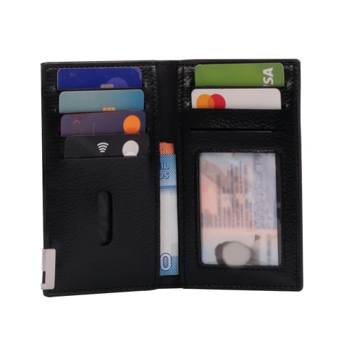 Porta-Tarjetas vertical de Eco-Cuero 