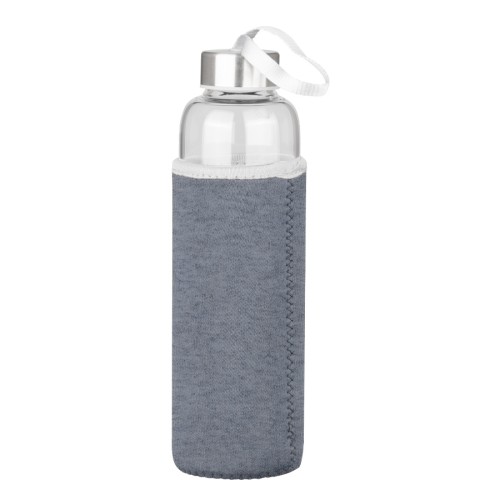 Botella de Vidrio Borosilicato con Funda de Neopreno 580cc