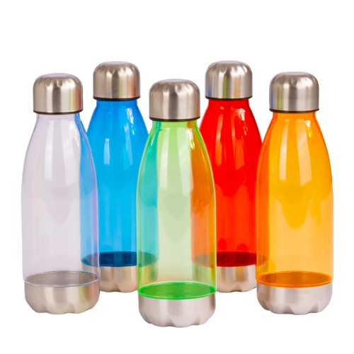 Botella plástica tapa Acero Inoxidable 