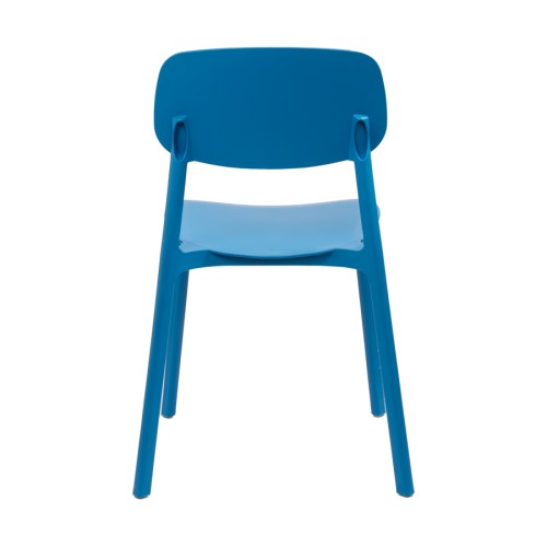 Silla apilable de plástico rígido 