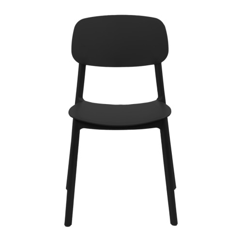 Silla apilable de plástico rígido 