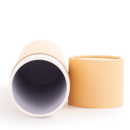 Caja tubular grande de cartón con tapa, para regalos. 2L