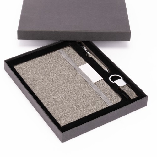 Set PARATY: Libreta de Notas, Bolígrafo y Llavero